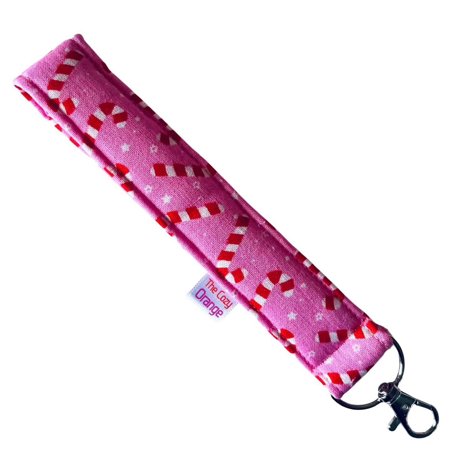 Candy Cane Key Wristlet