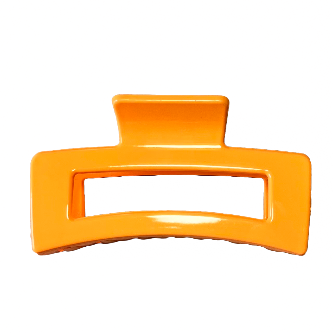 Medium Hair Claw Glossy Orange