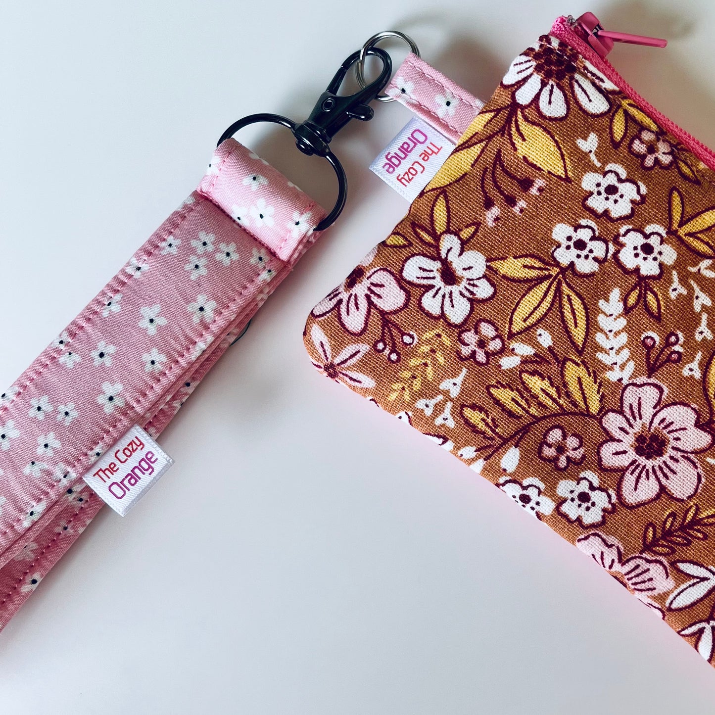 Pink Petals Key Wristlet