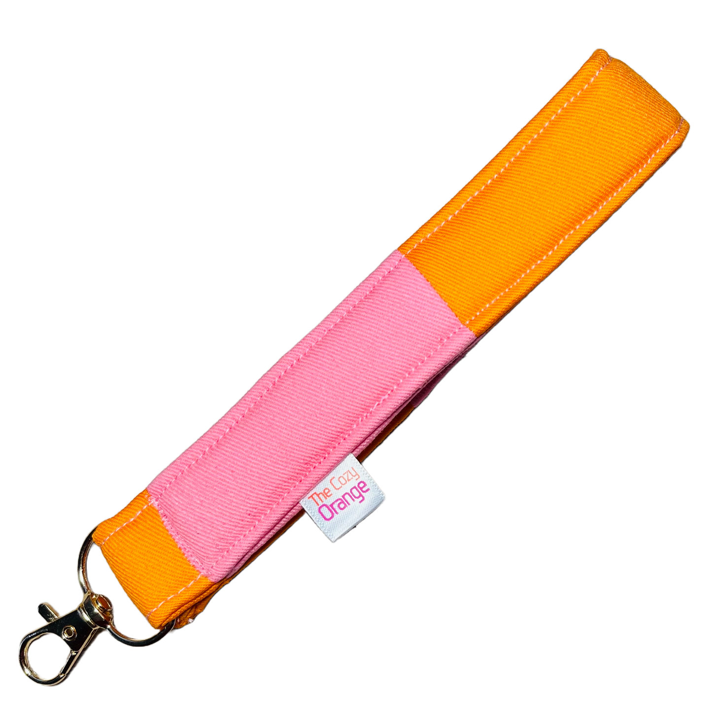 Cozy Orange Key Wristlet