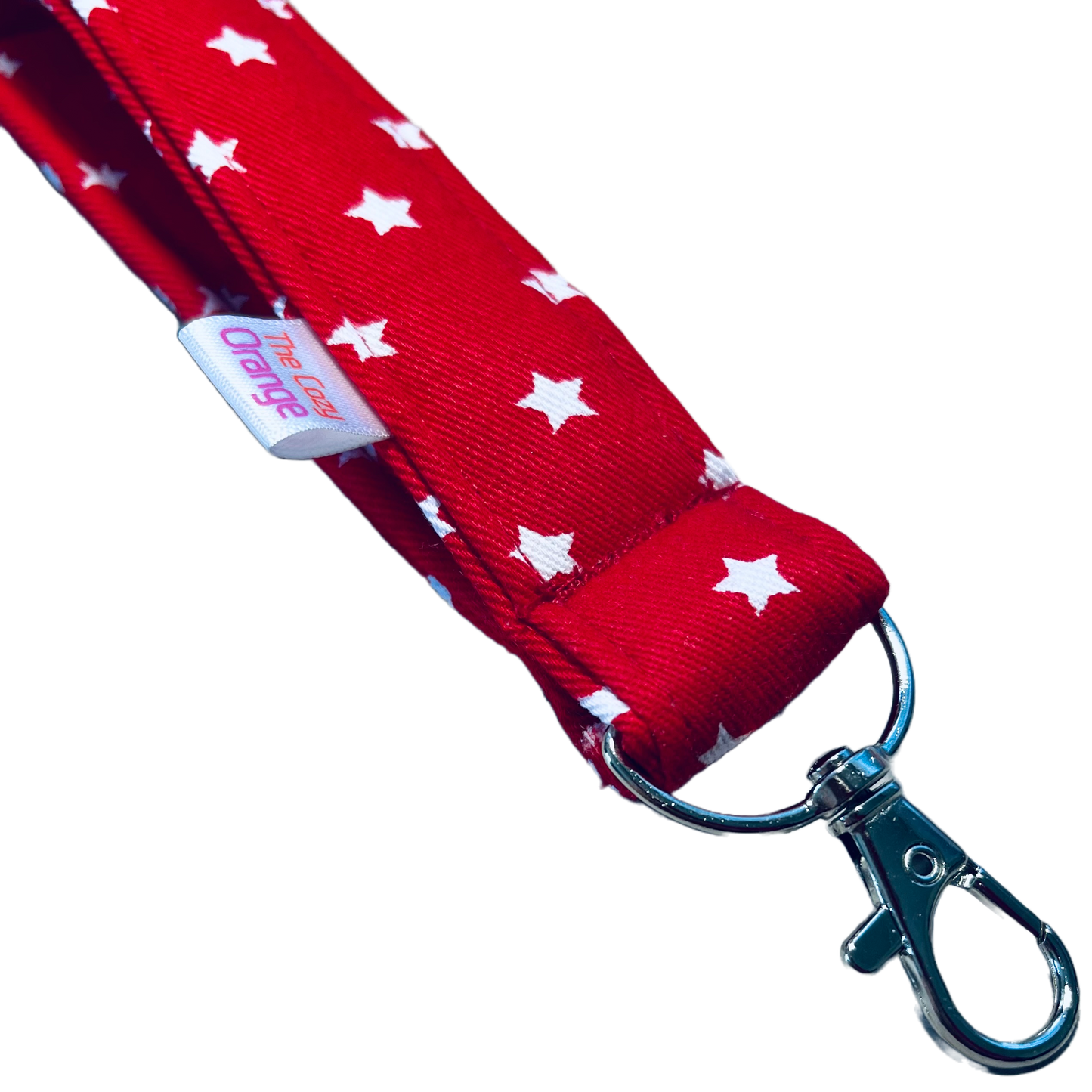 Red & White Stars Key Wristlet