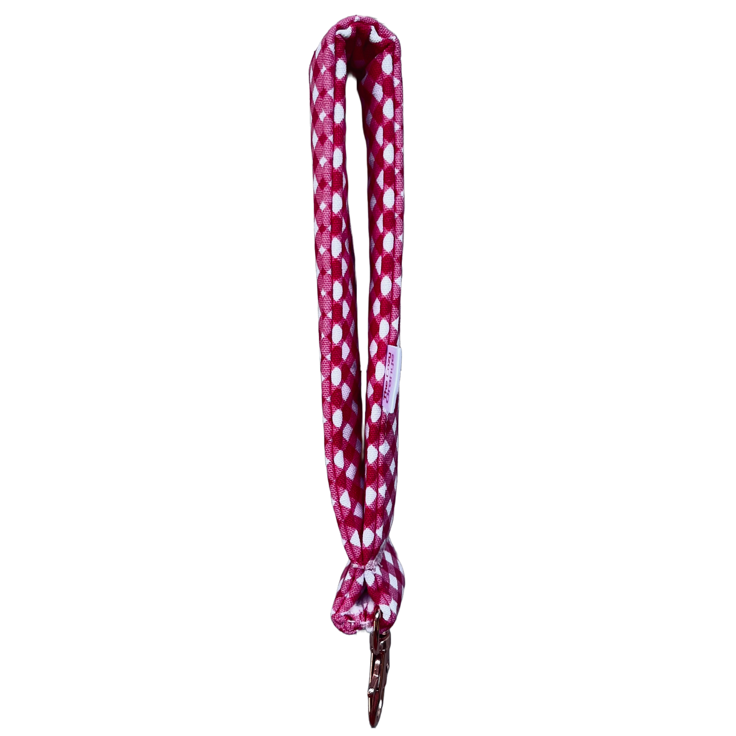 Hot Pink Gingham Key Wristlet