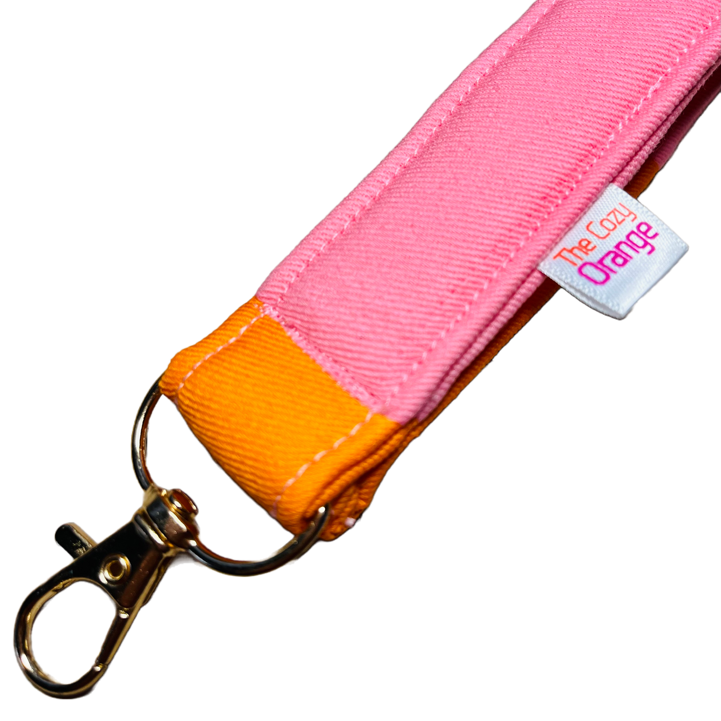 Cozy Orange Key Wristlet